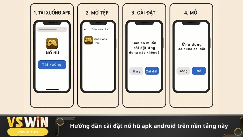 hướng dẫn cài đặt nổ hũ apk android trên nền tảng này