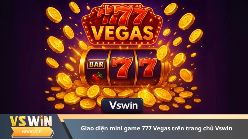 giao diện mini game 777 Vegas trên trang chủ Vswin