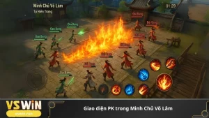 Giao diện PK trong Minh Chủ Võ Lâm